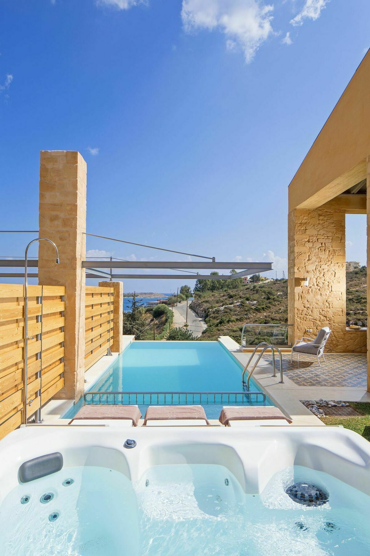 Olea Villas - Infinity Pool, Hot Tub, Sea Views ماراثي المظهر الخارجي الصورة